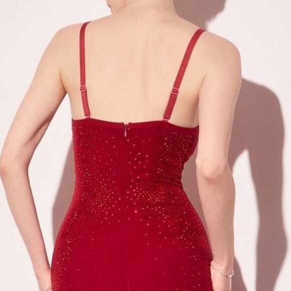 New Mermaid Long Evening Gown w/ Sweetheart Neck & Mid-Open Zipper Back CD T904 - Picture 7 of 8